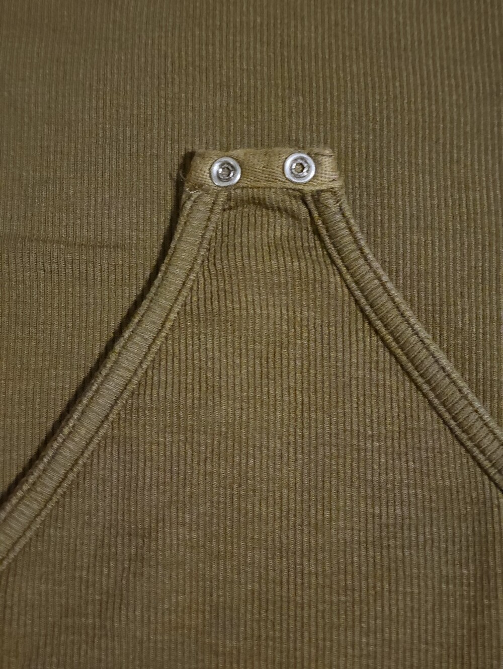 ALL SAINTS Ribbed Racerback Norma Bodysuit, Olive - Picture 8 of 9